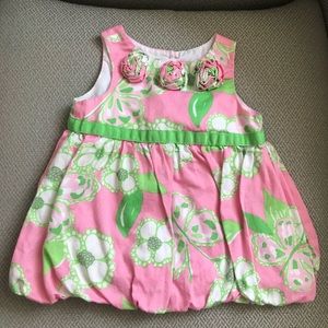 Lilly Pulitzer Baby Girl bubble dress 6-12 Months